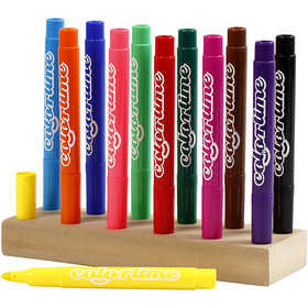 Colortime stift, diverse kleuren, lijndikte 5 mm, 12 stuk/ 1 doos