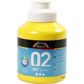 Acrylverf - Primair Geel - Matt - A-color - 500ml