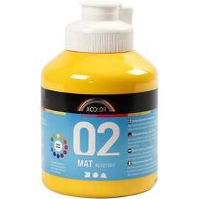 Acrylverf - Geel - Matt - A-color - 500 ml