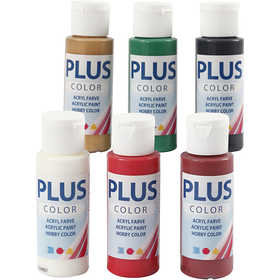 Acrylverf - Kerst Verf - Plus Color - 6x60 ml