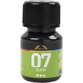 Glasverf - Porseleinverf - zwart - A-Color Glass - 30ml