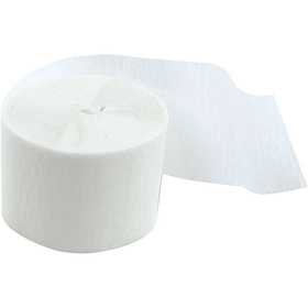 Crepepapier Rollen - Wit - L: 20 m - B: 5 cm - 22 grams - Creotime - 20 rollen