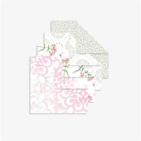Origamipapier, groen, grijs, lichtrood, wit, afm 10x10 cm, 80 gr, 40 vel/ 1 doos