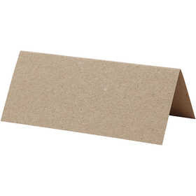 Plaatskaarten, naturel, afm 9x4 cm, 220 gr, 10 stuk/ 1 doos
