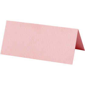Plaatskaarten, lichtrood, afm 9x4 cm, 220 gr, 10 stuk/ 1 doos
