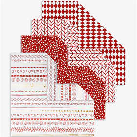 Origamipapier, rood, afm 15x15 cm, 80 gr, 40 vel/ 1 doos