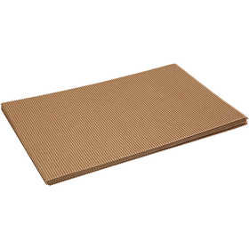 Ribbelkarton - Bruin - 25x35 cm - 120 gram - Colortime - 10 vellen