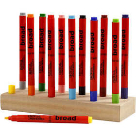 Berol stift, diverse kleuren, d: 10 mm, lijndikte 1-1,7 mm, 12 stuk/ 1 doos