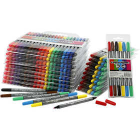 Colortime dubbelstift, diverse kleuren, lijndikte 2,3+3,6 mm, 260 stuk/ 1 doos
