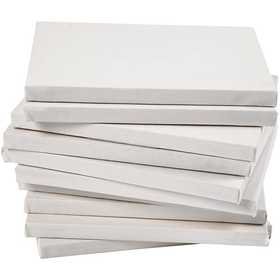 Gespannen canvas, wit, afm 18x24 cm, 280 gr, 40 stuk/ 1 doos