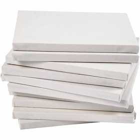 Gespannen canvas, wit, A3, afm 29,7x42 cm, 280 gr, 40 stuk/ 1 doos