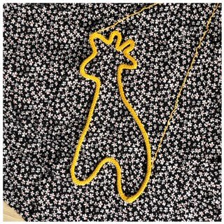 Hanger - Giraffe - Wol - Dierenhanger - Handmade - Decoratief