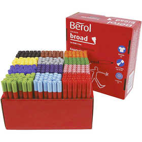 Berol stift, diverse kleuren, lijndikte 1-1,7 mm, 288 stuk/ 1 doos