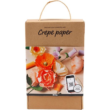 Crêpepapier starterskit bloemen