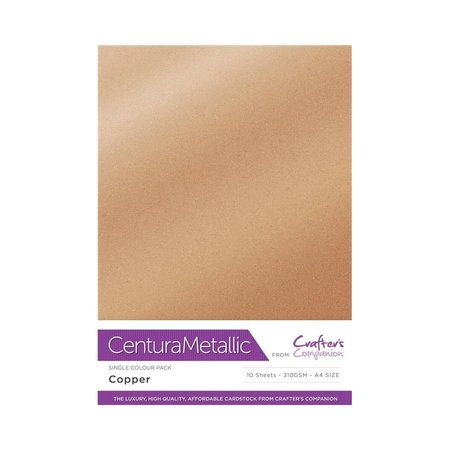Metallic Karton - Koper - A4 - 310 gram - Centura Metallic - 10 vellen