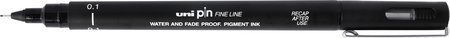 Fineliner - 0.1 - 0,10mm - Zwart - Uni Pin