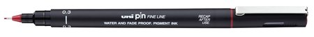 Uni Pin fineliner 0.3 rood