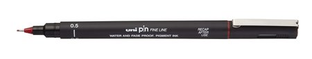 Fineliner - 0.5 - 0,50mm - Rood - Uni Pin