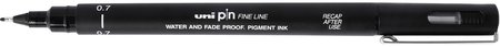 Fineliner - 0.7 - 0,70mm - Zwart - Uni Pin