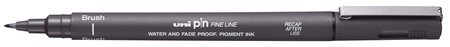 Fineliner Brushpen - Donkergrijs - Uni Pin