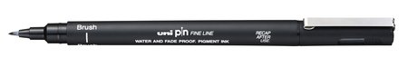 Fineliner Brushpen - Zwart - Uni Pin