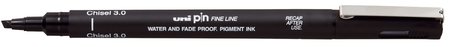 Uni Pin fineliner chisel 3.0 zwart