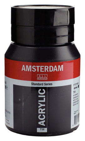 Amsterdam Acrylverf 735 oxydzwart 500 ml
