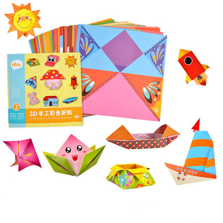 Vouwblaadjes - Origami - Zelf vormen maken van papier - Voertuigen, Huisjes, Kleding - Kinderen - Educatief - 54 velletjes
