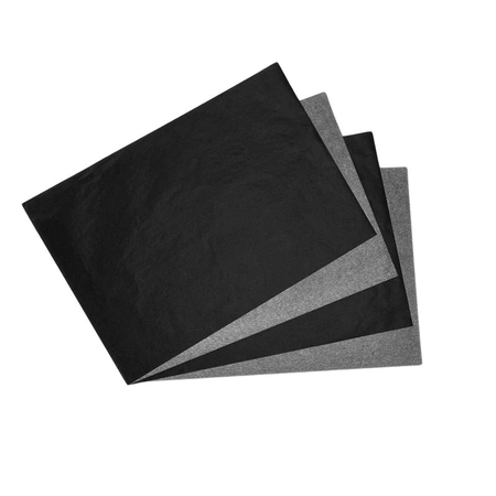 Zwart grafietpapier - Carbonpapier - Overtrek papier zwarte inkt - Doordrukpapier - Overdrachtspapier - Transferpapier - A4 - 21x29,7cm - 5 stuks