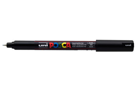 Posca Marker - Fineliner - Paintmarker - #24 - Zwart - PC-1MR - lijndikte 0,7mm - 1 stuk