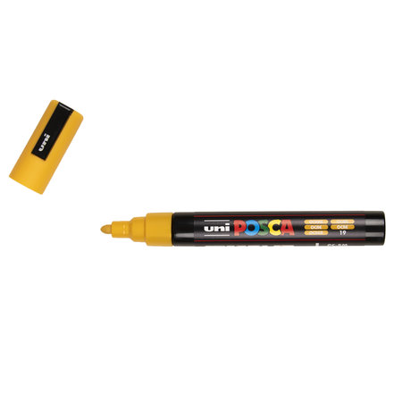Posca Marker - Universele Stift - Paintmarker - #19 - Okergeel - PC-5M - lijndikte 2,5mm - 1 stuk