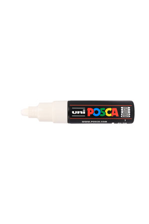 Posca Marker - Universele Stift - Paintmarker - #1 - Wit - PC-7M - lijndikte 4,5-5,5mm - 1 stuk