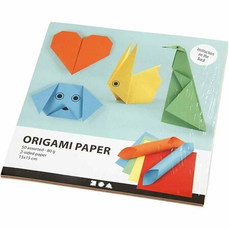 Origamipapier - Diverse Kleuren - Vivi Gade - 15x15 cm - 80 gram - 5x10 vellen