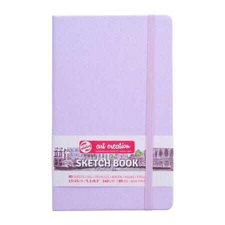 Art creation schetsboek 13x21 cm 140g pastel violet