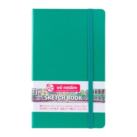 Art creation schetsboek 13x21 cm 140g forest green