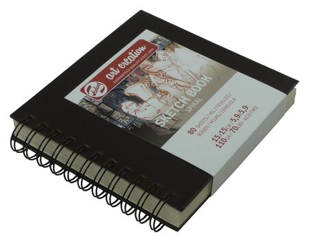 Art Creation schetsboek 15 x 15 cm met ringband