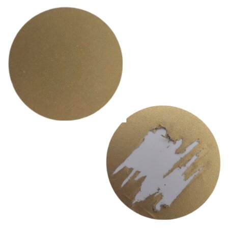 Krasstickers - Zelf krasplaatjes maken - Kraskaart Sticker - Rondjes - Goud - 2,5cm - 10 stuks