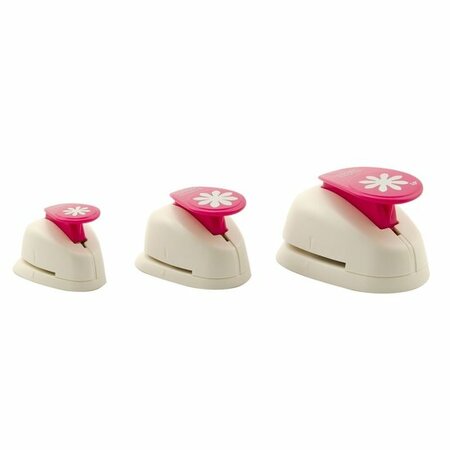 Figuurpons - Bloemen - Scrapbook, Kaarten & Decoratie - 1,5cm & 2,5cm & 3,75cm - Vaessen Creative - Set van 3
