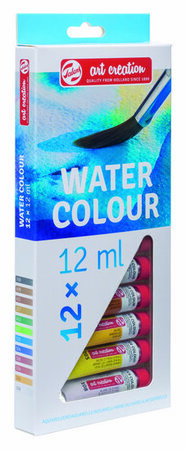 Art Creation Aquarelverf - Waterverf Set - Aquarelverf - Mengbare Waterverf - Transparante Kleuren - Kunst, Illustraties & Handlettering - 12 Tubes