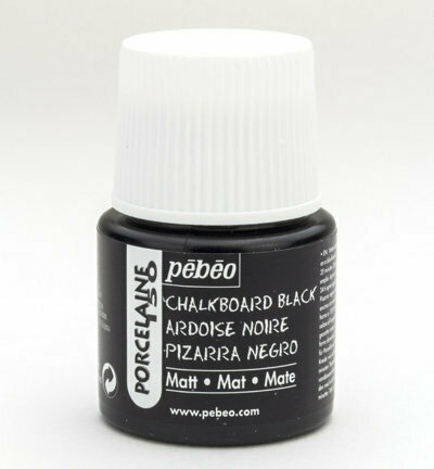 Pebeo porseleinverf 201 chalkboard black 45 ml
