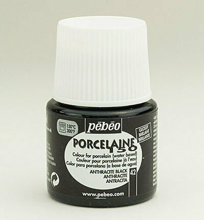 Pebeo porseleinverf 42 anthracite black 45 ml