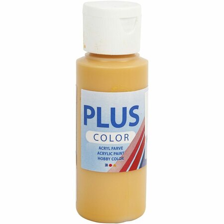 Acrylverf - Gele Verf - Acrylaatverf - Acrylic paint - Hobbyverf - Sneldrogende Verf - Dekkende Verf - Waterbasis Verf - Hoogwaardige Decoratie Verf - Okergeel - Plus Color Verf - 60ml