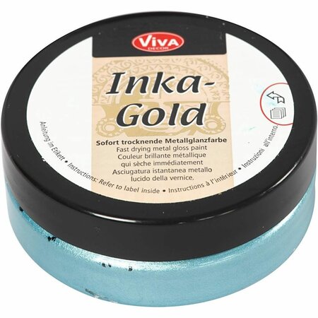 Pasta Wax – Inka Gold – Turquoise Metallic Verf – Waxpasta – Viva Decor – Emerald Wax – Glanzende Wax – Waterbasis Wax – Metallic Afwerking - 50ml
