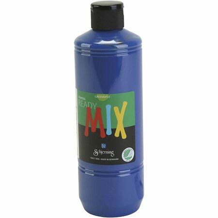 Plakkaatverf - Donkerblauw - Milieuvriendelijk - Matt - Greenspot - 500 ml - Waterbasis - Uitstekende Dekking - Voor Papier, Karton en Hout - Droogt Snel en Gemakkelijk Verwerkbaar