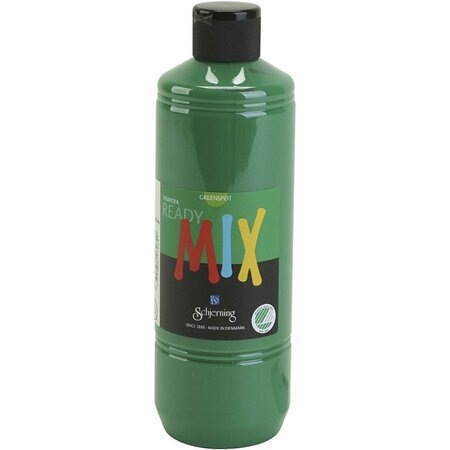 Plakkaatverf - Groen - Milieuvriendelijk - Matt - Greenspot - 500 ml - Waterbasis - Uitstekende Dekking - Voor Papier, Karton en Hout - Droogt Snel en Gemakkelijk Verwerkbaar