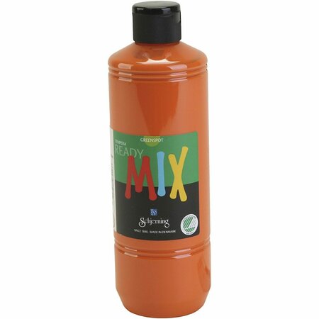 Plakaatverf - Schjerning Verf - Waterbasis Verf - Milieuvriendelijk - Oranje Verf - Hoge Dekking - Sneldrogende Verf - Geschikt Voor Papier en Hout - 500ml