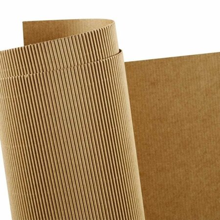 Ribbelkarton 50x70cm - Bruin Karton Met Textuur Voor Hobby - Golfkarton Knutselen - Knutselkarton Geribbeld - Textuurkarton - 120 Grams - Set van 10 Vellen