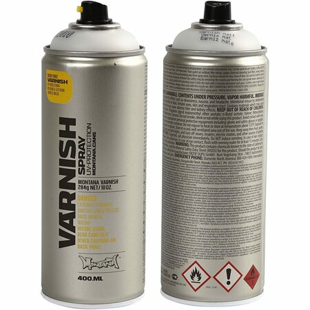 Vernis - Acrylvernis - Beschermende Lak - Topcoat - Finishlaag - Beschermlaag - Laklaag - Mat Spray Montana - 400 ml - Voor Acrylverf & Buitenoppervlakken