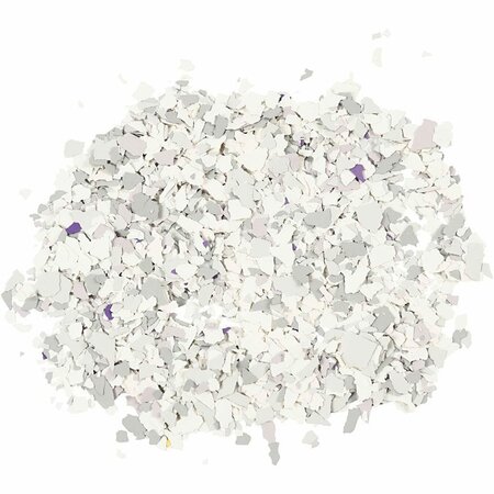 Terrazzo Vlokken - DIY Decoratie Materialen - Luxe Verfvlokken voor Terrazzo Effect op Muren, Meubels en Creatieve Kunstprojecten - Hoogwaardige Kunststof Vlokken - Lichtgrijs - 90 gram
