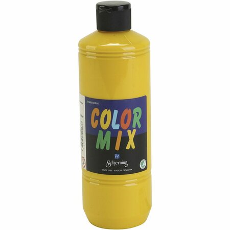Gele Verf - Milieuvriendelijk - Greenspot Colormix - 500ml - Multifunctionele Doorshijnende Verf op Waterbasis - Geschikt voor Meeste Ondergronden - Felle Kleuren - Wast Af van Glas en Gladde Oppervla